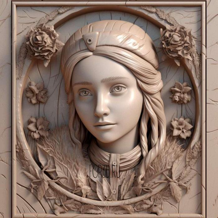 st Anna Frozen 3 stl model for CNC